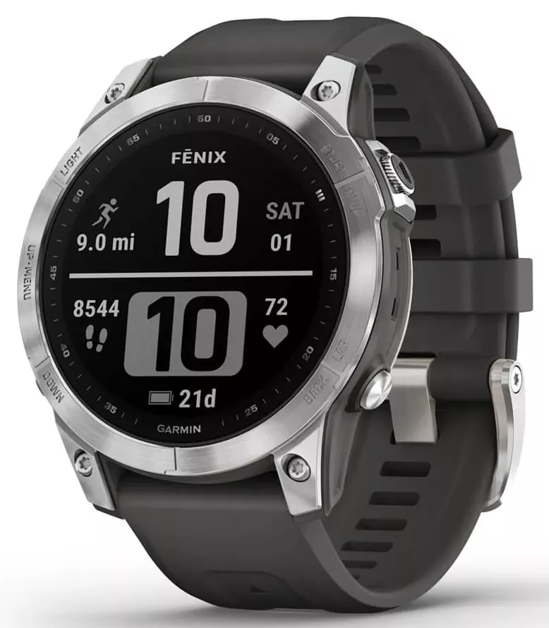 Умные часы Garmin Fenix 7 Standard Edition, серебристый